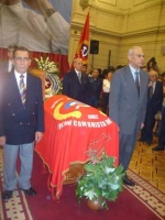 Fernando Remírez de Estenoz, Head of the Cuban Delegation to the Funeral of  Volodia Teitelboim.